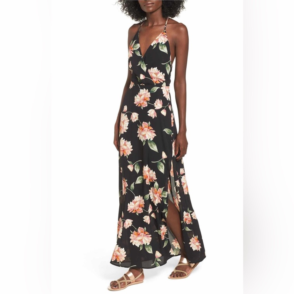 LUSH All in Favor Surplice Dress Sz Medium